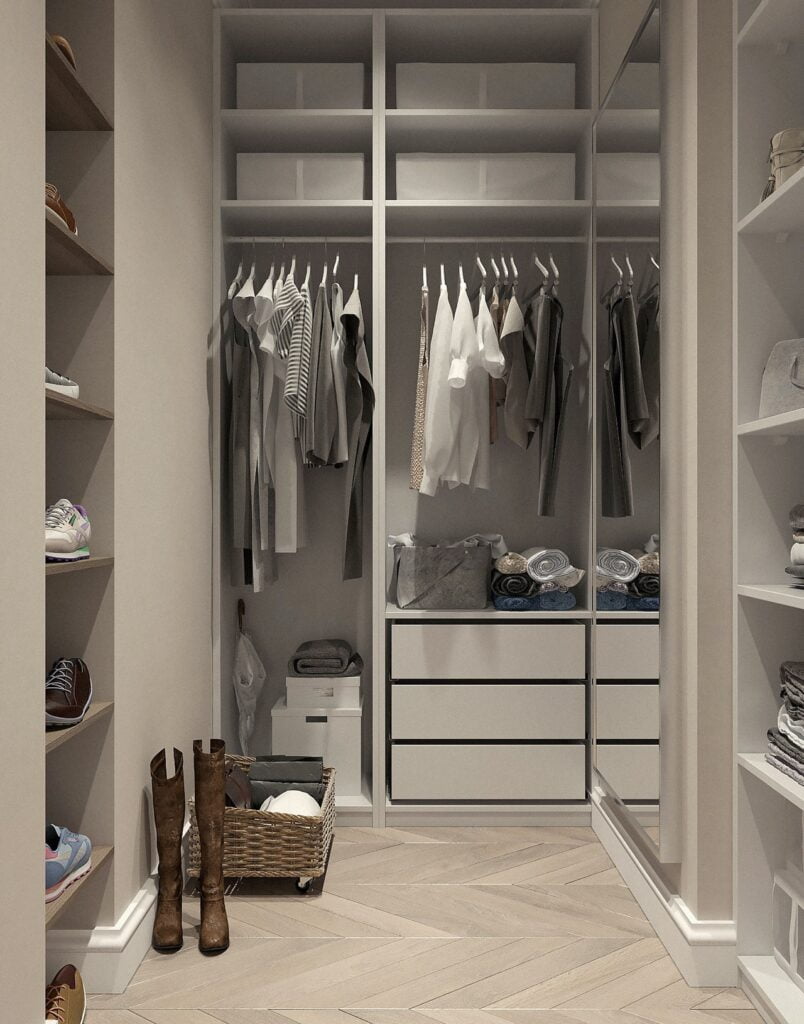 walk in custom closet designs
